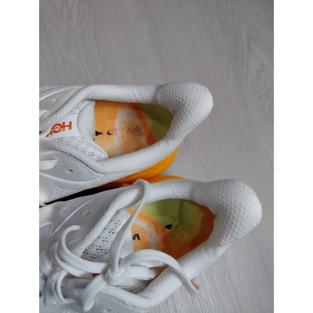 Size 8B- Hoka One One Clifton 10 Frost Orange Zest Women's Sneakers
